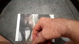 jazzy watches rusty stroke his small cock till he cums