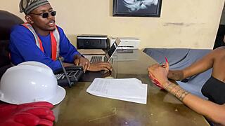 Harveyxbush fucks curvy client in office hard!