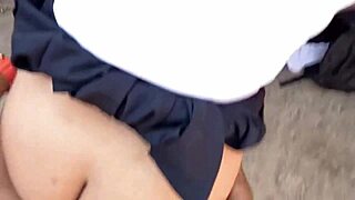 skips school for rough pussy wrecking in abandoned lot... ends cum filled?