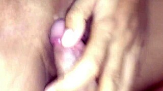 Can a tight shaved student pussy handle this massive creampie flood so deep inside?
