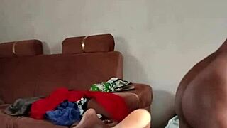 ebony wife takes massive backshots early morning before work!