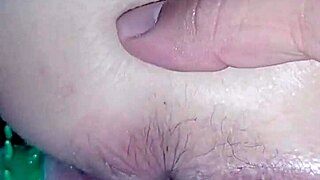 young latina milf's big ass bent over for textured condom doggy