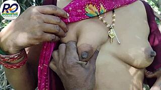 desi village gf sneaks forest fuck after in-laws visit hindi moans