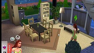 sexy redhead newlywed cheats hard in sims 4 passion play