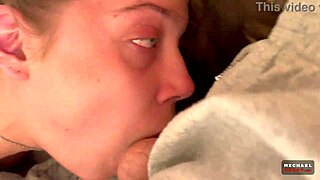 He wakes up to throat fuck his step sister's mouth deep in early morning pov session