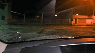 two hot brazilian latinas catch him jerking off in car and help him cum hard