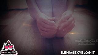 pervy italian whispers asmr foot licking and phone perversions compilation