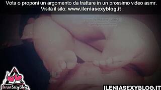 pervy italian whispers asmr foot licking and phone perversions compilation