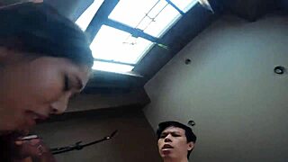 Asian Gamer Babe Fucked Hard from Behind While Moaning Loudly