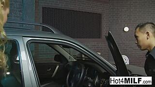 busty blonde milf: wanna fuck me in lingerie to skip the ticket?