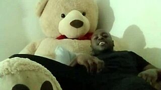 ebony in jeans teases with toys, join the private masturbation session
