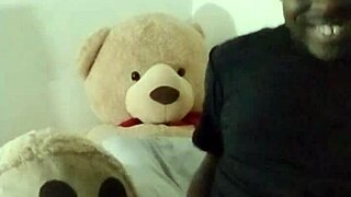 ebony in jeans teases with toys, join the private masturbation session