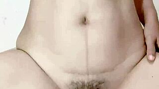 Skinny Asian teen squirts wildly three times from vibrator frenzy