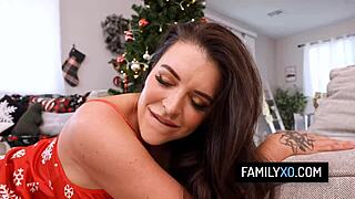 stepmom elizabeth skylar joins stepsis sky wonderland xmas fuck