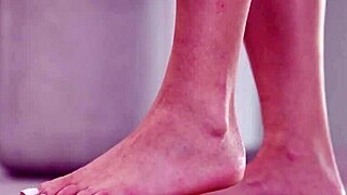 Petite Brunette Crushes Fruits Barefoot and in High Heels Fetish