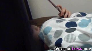 japanese cutie sneaks outdoor pussy rub on hidden cam