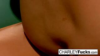 Charlie's wet pussy play with sexy brunette Capri's tongue