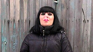 Milf smokes hairy pussy to orgasm in toilet fetish solo