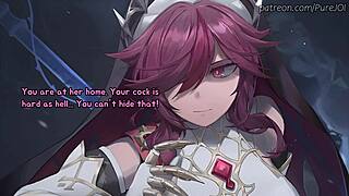 rosaria edges your cock in genshin joi torment 😈
