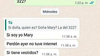 i chat with doña mary as she sends nude dancing videos