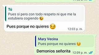 i chat with doña mary as she sends nude dancing videos