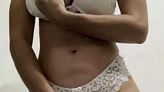big titted wife fucks pussy with huge dildo
