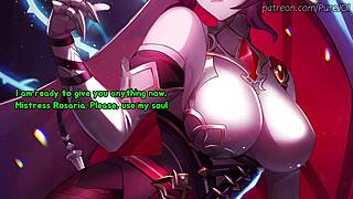 rosaria edges your cock in genshin joi torment 😈