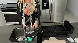 i kept fucking the sex doll right in front of my horny stepmom