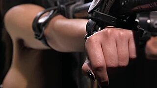Pierced Nipple Slave Bound and Fucked Hard in BDSM Dungeon