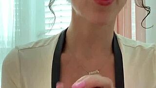 Whispering dirty asmr joi handjob for boyfriend on my big puffy natural tits