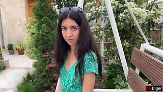 skinny czech teen loses game walks public streets cum-covered face
