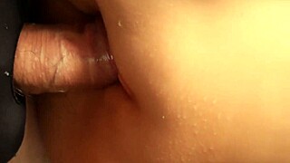 shaved fuck doll's hairless pussy grips tight with lube for double penetration toy fun
