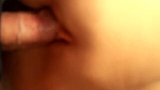 shaved fuck doll's hairless pussy grips tight with lube for double penetration toy fun