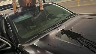 Squirting wildly on memphis while fucking outdoors