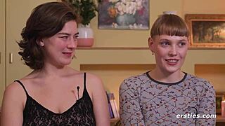 Emma and Amanita's steamy strap-on lesbian ride gets wild! 👩‍❤️‍💋‍👩🔥🍆💦