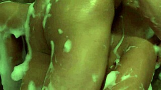 Big-Titted Twins Kat and Kit Lee Fuck Horny John Facial