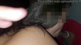 boyfriend eats my pussy at glory hole while i suck stranger cock. cumshot hits my back