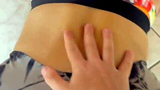 next-door latina beauty with perfect huge ass gets pounded hard first time
