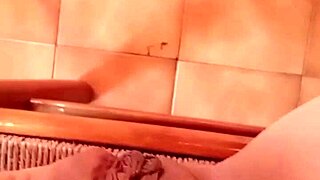 pregnant brunette pussy relaxes slow teasing every inch