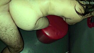 boyfriend eats my pussy at glory hole while i suck stranger cock. cumshot hits my back
