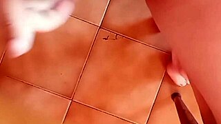 pregnant brunette pussy relaxes slow teasing every inch