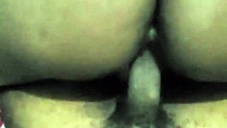 curvy ebony milf rides cock tight warm pussy shaking ass