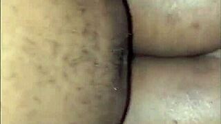curvy ebony milf rides cock tight warm pussy shaking ass