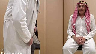 Redhead Squirts on Huge Cock in Sheikh Rimjob Casting