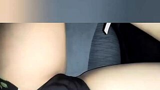 hot peruvian milf teases in lingerie then fingers shaved pussy on street