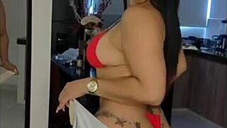 Venezuelan babe takes big black cock from Ecuador easy in homemade ass pounding