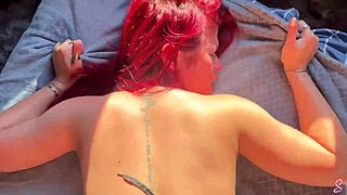 namorados bed cowgirl creampie deep brazilian redhead tight pussy dripping sensual 😍🔥💦
