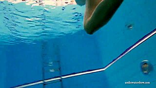 Kristy’s Big Boobs Tease Underwater Pool Play