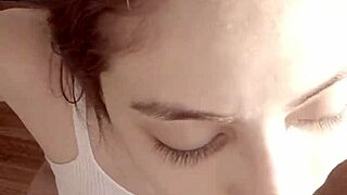 imagine my pretty brunette eyes when you see my wet teen pussy up close