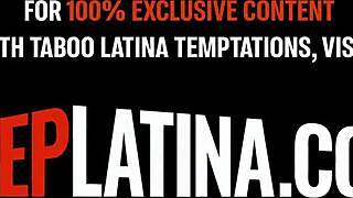 amateur latina stepsisters tight pussy pounded in homemade threesome